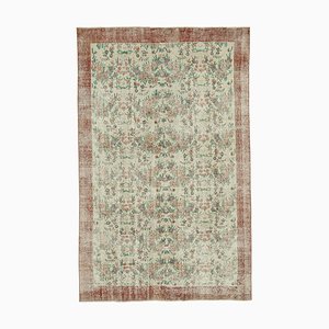 Tapis Anatolien Antique Large Noué à la Main Beige