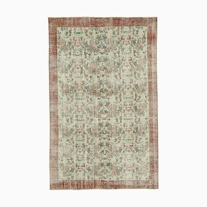 Vintage Anatolian Beige Hand Knotted Rug