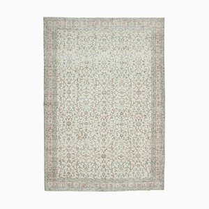 Tappeto vintage decorativo grande fatto a mano beige, Turchia