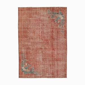 Vintage Red Oriental Hand Knotted Rug