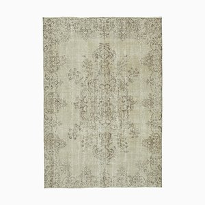 Beige Grand Tapis Décoratif Artisanal Beige, Turquie