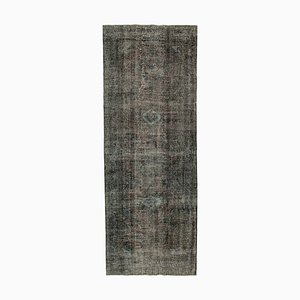 Tapis de Couloir Sur Pied Faible Fait Main, Turquie, Noir