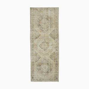Orientalischer antiker handgeknüpfter Vintage Teppich in Läufer Optik
