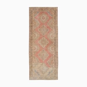 Beige Turkish Decorative Handmade Vintage Runner Rug