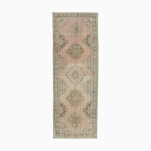 Tapis Runner Vintage Beige Oriental Tissé à la Main Vintage