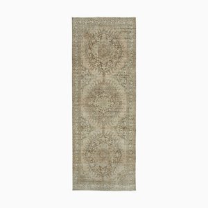 Tapis Runner Vintage Beige Oriental Tissé à la Main Vintage