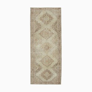 Tappeto vintage fatto a mano di lana beige, Turchia