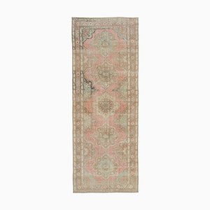Anatolischer Handgeknüpfter Beiger Vintage Teppich in Beige