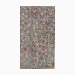 Tapis Multicolore Oriental en Laine Fait Main Handmade Vintage