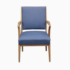 Vintage Blue Scandinavian Armchair