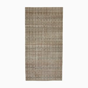 Tapis Vintage Anatolien Beige Fait Main en Laine