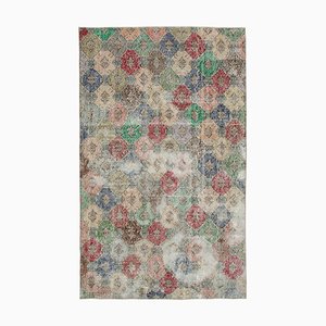 Tapis Beige Fait Main Vintage en Laine, Turquie