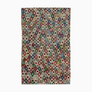 Tapis Multicolore Oriental Fait Main Vintage en Laine