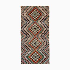 Tapis Vintage Anatolien Multicolore Artisanal en Laine