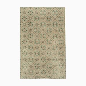 Tapis Beige Fait Main Vintage en Laine, Turquie