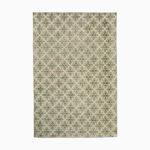 Tapis Vintage Anatolien Beige Fait Main en Laine