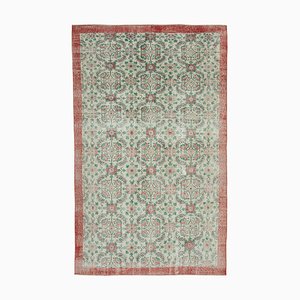 Anatolian Red Hand Knotted Wool Vintage Rug