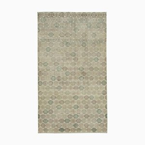 Anatolian Beige Handmade Wool Vintage Rug