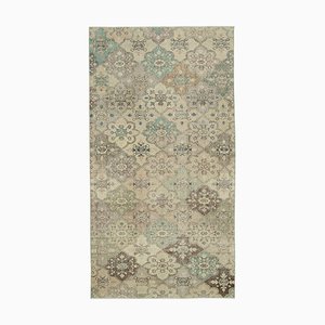 Tapis Beige Fait Main Vintage en Laine, Turquie