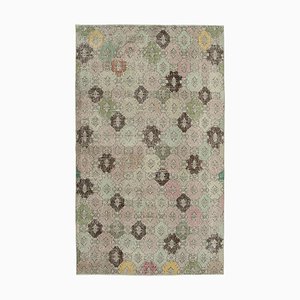 Tapis Multicolore Oriental en Laine Fait Main Handmade Vintage