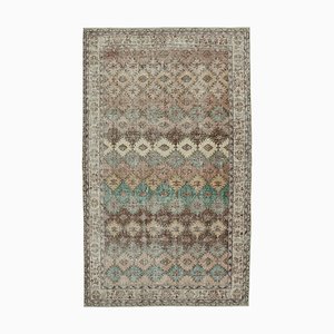 Tapis Beige Fait Main Vintage en Laine, Turquie