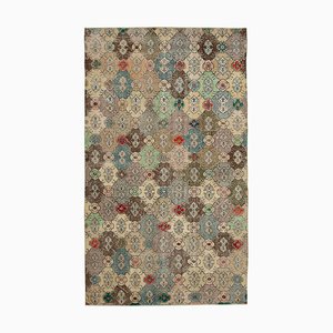 Tapis Multicolore Vintage en Laine Fait Main, Turquie