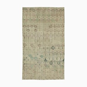 Tapis Beige Fait Main Vintage en Laine, Turquie