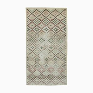 Tapis Vintage Anatolien Beige Fait Main en Laine