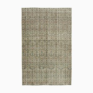 Oriental Brown Handmade Wool Vintage Rug