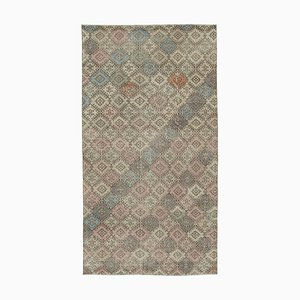 Anatolian Multicolor Hand Knotted Wool Vintage Rug
