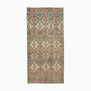 Oriental Multicolor Handmade Wool Vintage Rug