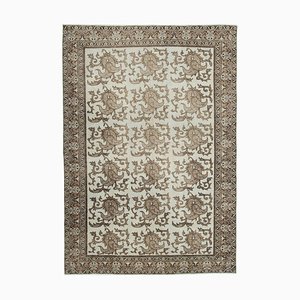 Tapis Vintage en Laine Fait Main Marron, Turquie