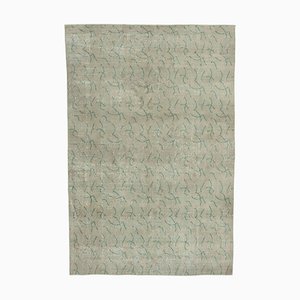 Tapis Beige Fait Main Vintage en Laine, Turquie