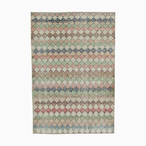 Tapis Multicolore Oriental Fait Main Vintage en Laine