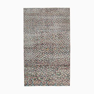 Handgeknüpfter orientalischer Vintage Teppich aus handgewebter Wolle