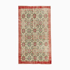 Tapis Beige Fait Main Vintage en Laine, Turquie