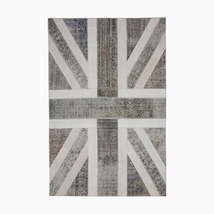 Tapis Flag Vintage Fait Main en Laine, Turquie