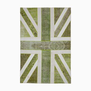 Tapis Flag Handmade Vintage en Laine, Turquie