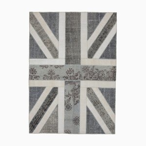 Tapis Flag Handmade Vintage en Laine, Turquie