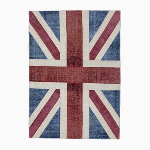 Tapis Flag Vintage Fait Main en Laine, Turquie