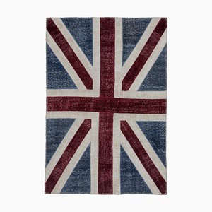 Tapis Flag Handmade Vintage en Laine, Turquie