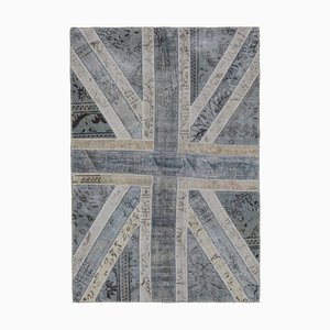 Tapis Flag Vintage Fait Main en Laine, Turquie