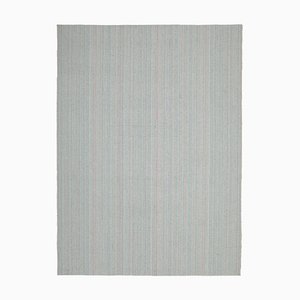 Tapis Kilim Flatwave Beige Tissé Main en Laine