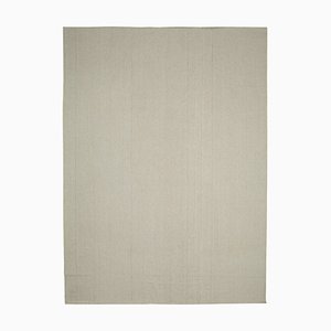 Beige Hand Knotted Wool Flatwave Kilim Carpet