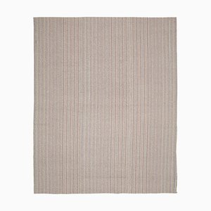 Handgewebter Mehrschichtiger Flatwave Kilim Teppich aus Wolle