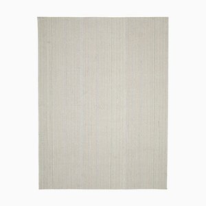 Beige Hand Knotted Wool Flatwave Kilim Carpet