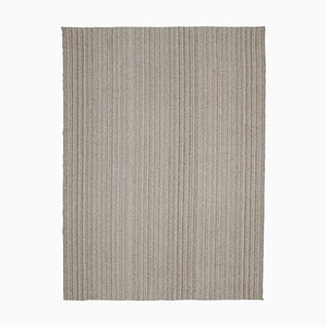Grey Handmade Wool Flatwave Kilim Carpet