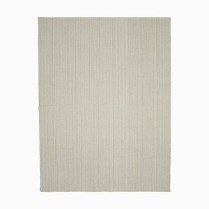 Tappeto Kilim Flatwave in lana intrecciata a mano beige