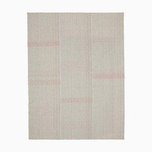 Tappeto Kilim Flatwave di lana fatto a mano beige