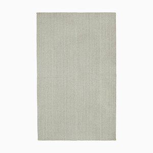 Beige Handmade Wool Flatwave Kilim Carpet